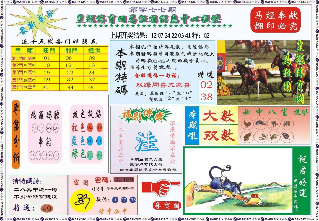 077期体育网马经图[图]